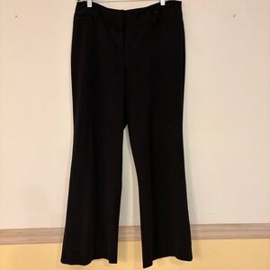 Larry Levine Women's Black Flare Leg Dress Pants Office Career‎ Slacks